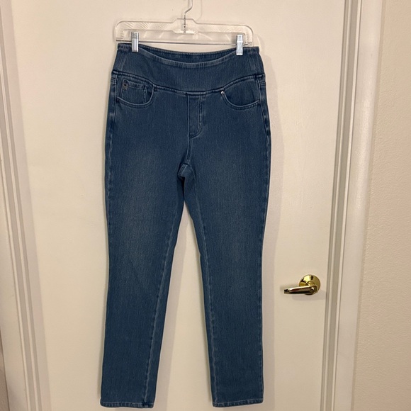 Belle by Kim Gravel Denim - Belle by Kim Gravel Straight Leg Blue Jeans